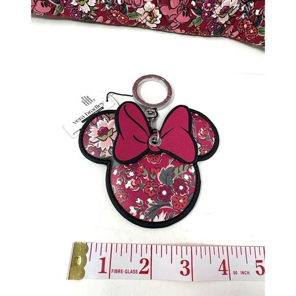 Vera Bradley Minnie Mouse Daisy Duck Hidden Hearts Lrg Backpack Bag Charm EXACT main image 6